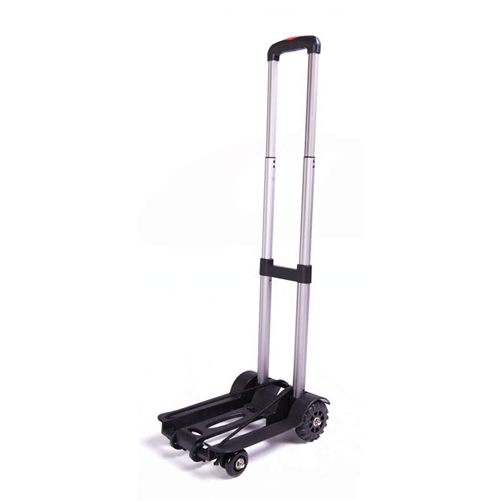 Foldable Collapsible Wagon Cart - 4 Wheel Portable Shopping Trolley with Aluminum Alloy Frame (25-97cm) - Perfect for Grocery Shopping, Beach Trips, Camping & Home Use