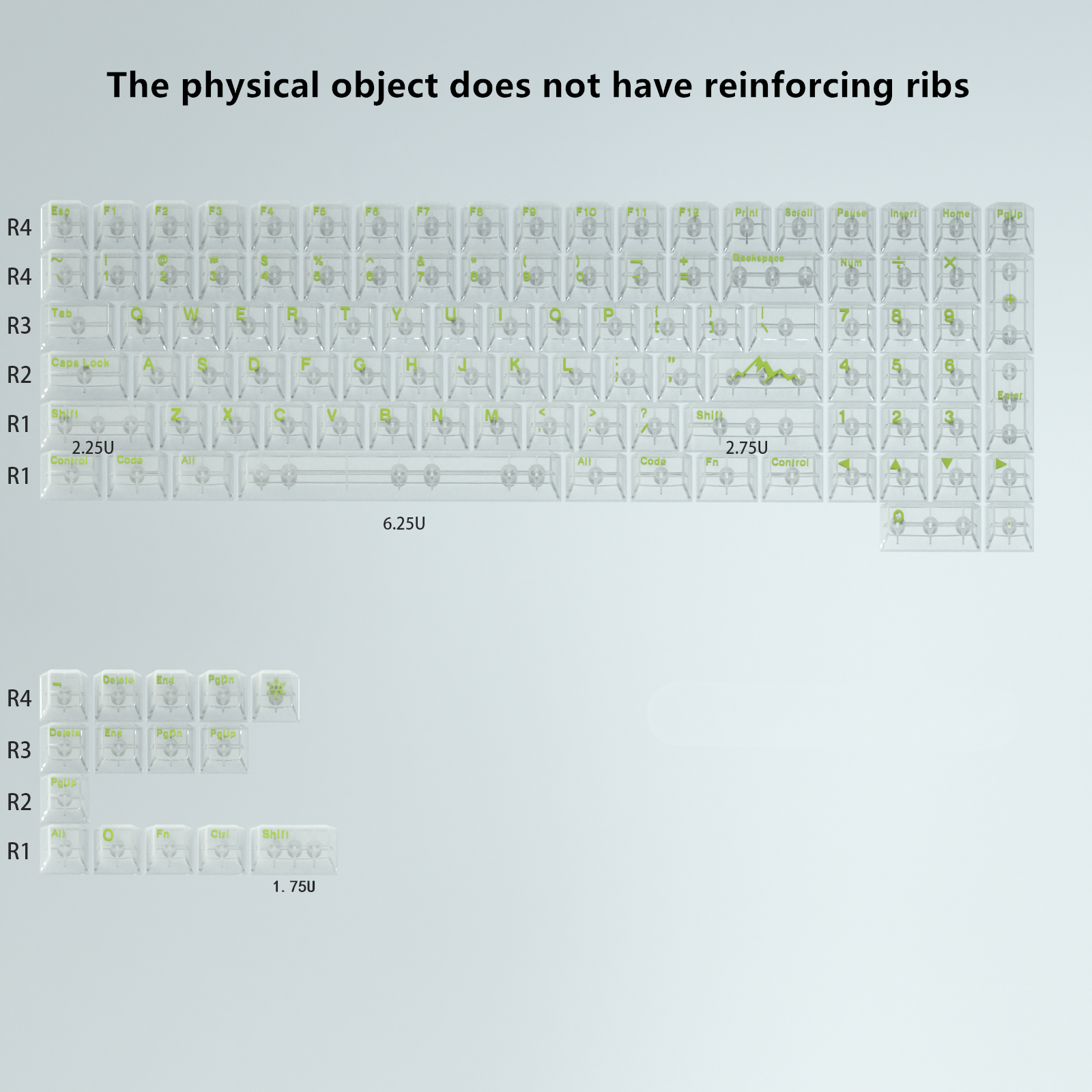 Premium PC Material UV Printed Mechanical Keyboard Keycaps - High Color Transparency, OEM Quality Keycap Set for Gaming & Typing