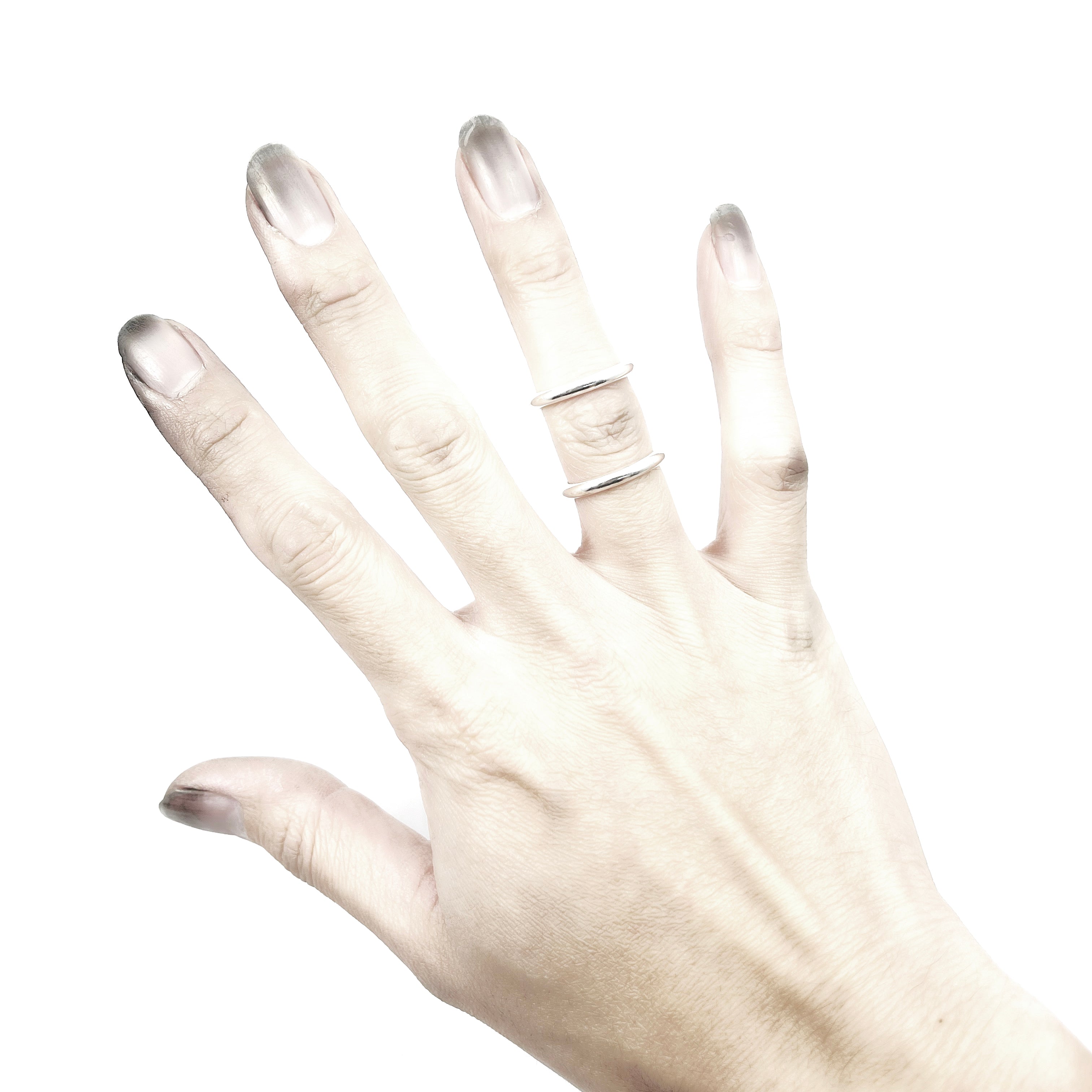 925 Sterling Silver Cyber Ring - Trendy Gothic Punk Jewelry for Men & Women - Perfect for Parties, Concerts & Everyday Fashion