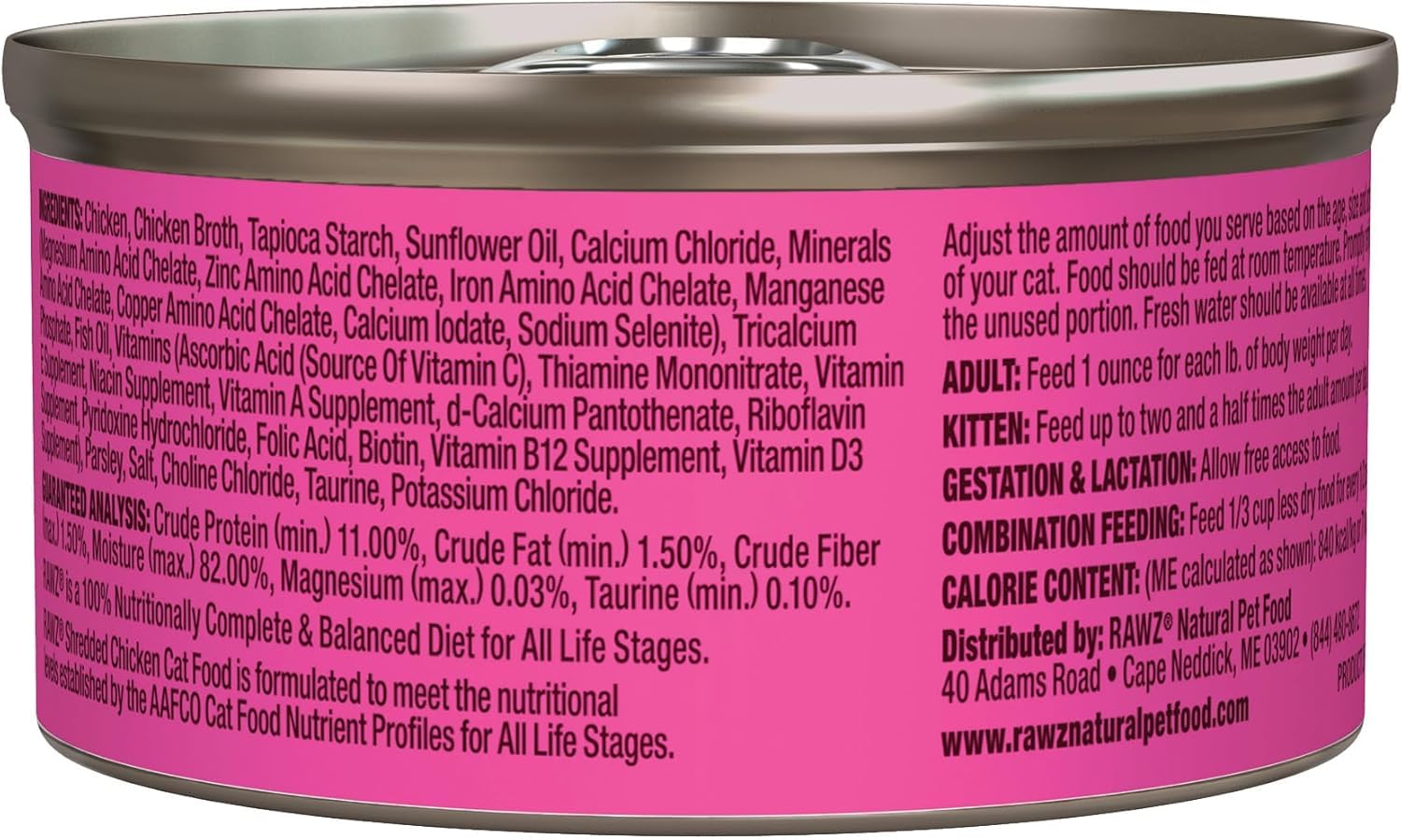 Rawz Natural Premium Canned Cat Wet Food Shredded - 12 Pack Variety (4 Flavors: Tuna & Salmon, Chicken & Duck, Tuna & Chicken, Pure Chicken) - Grain Free, High Protein Cat Food - Perfect for Adult Cats & Kittens - 3oz Cans with Easy-Open Lids - Ideal for Daily Meals, Travel & Picky Eaters