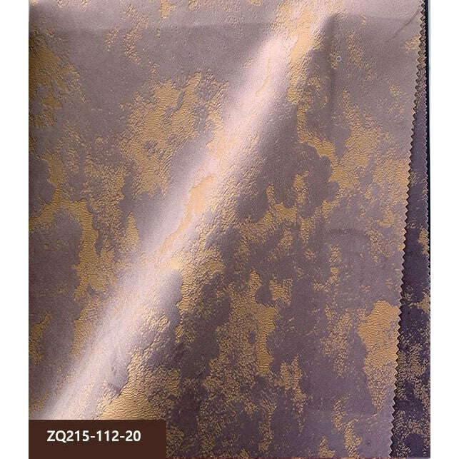 Luxury Golden Textured Velvet Curtains - T.B. London Mauve for Living Room, Bedroom & Home Theater Blackout Drapes
