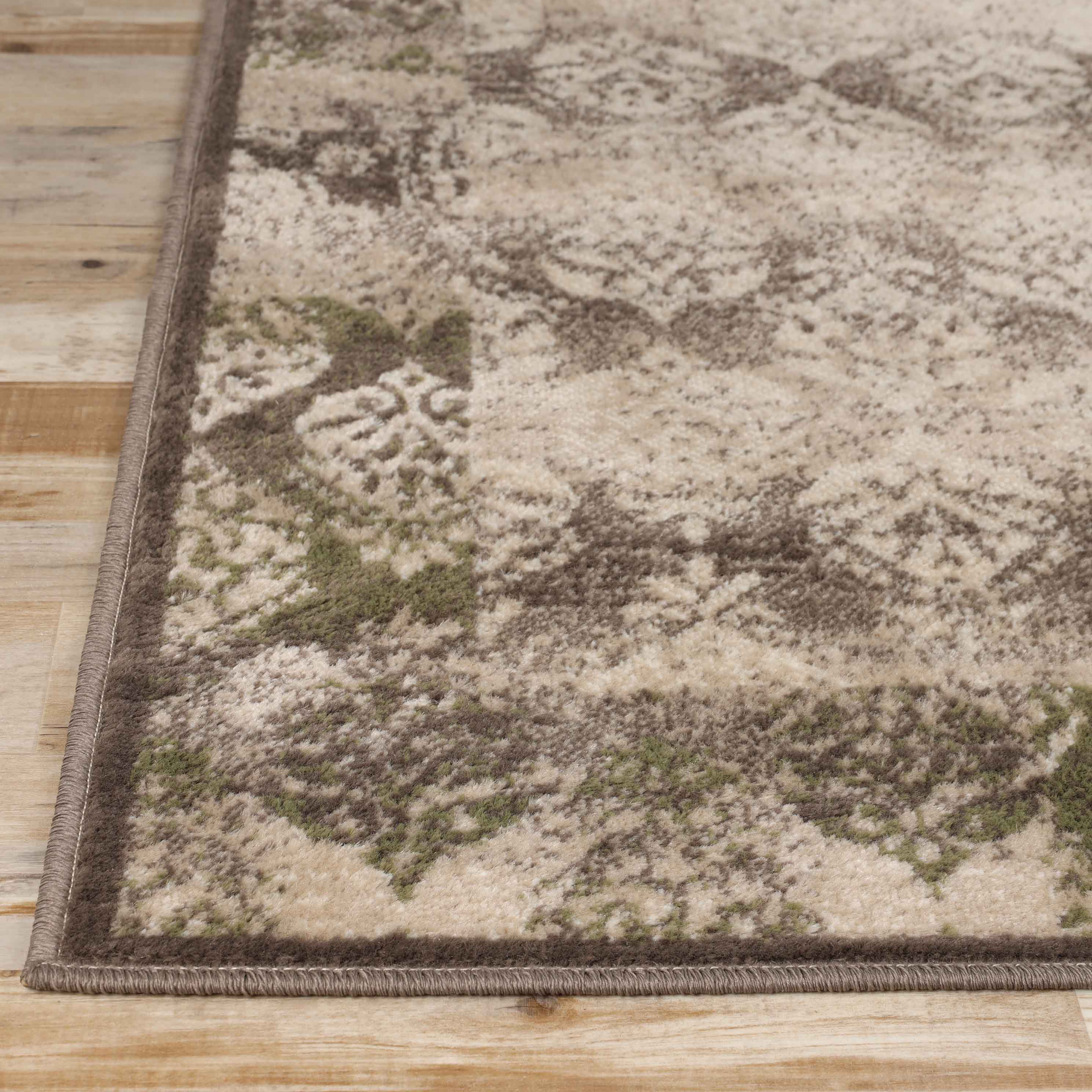 Stylish Modern Damask Indoor Area Rugs & Runners - Non-Slip Soft Living Room Carpet for Bedroom, Hallway, Dining Room Decor