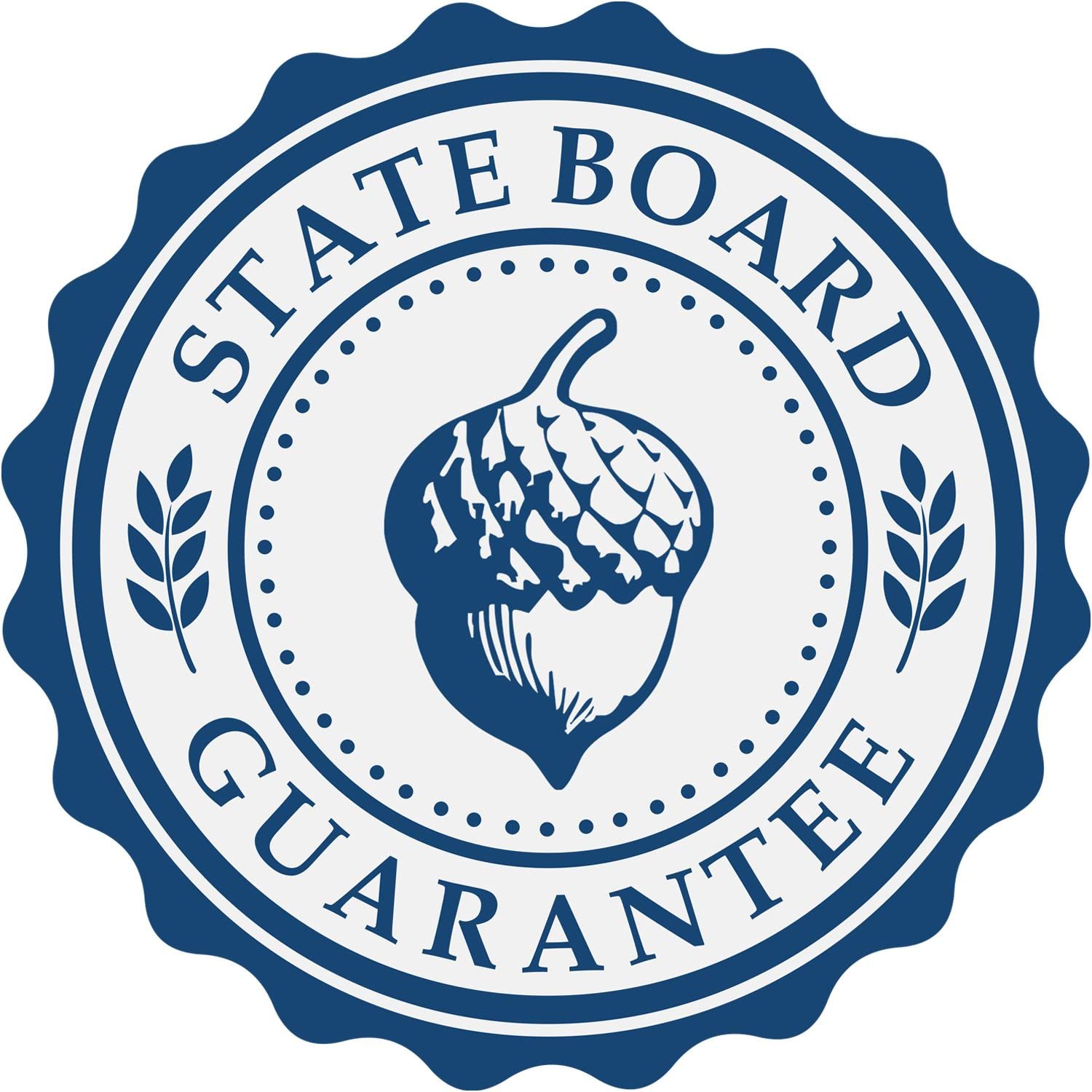 Premium Wood Handle California PE Seal Stamp, 1-5/8