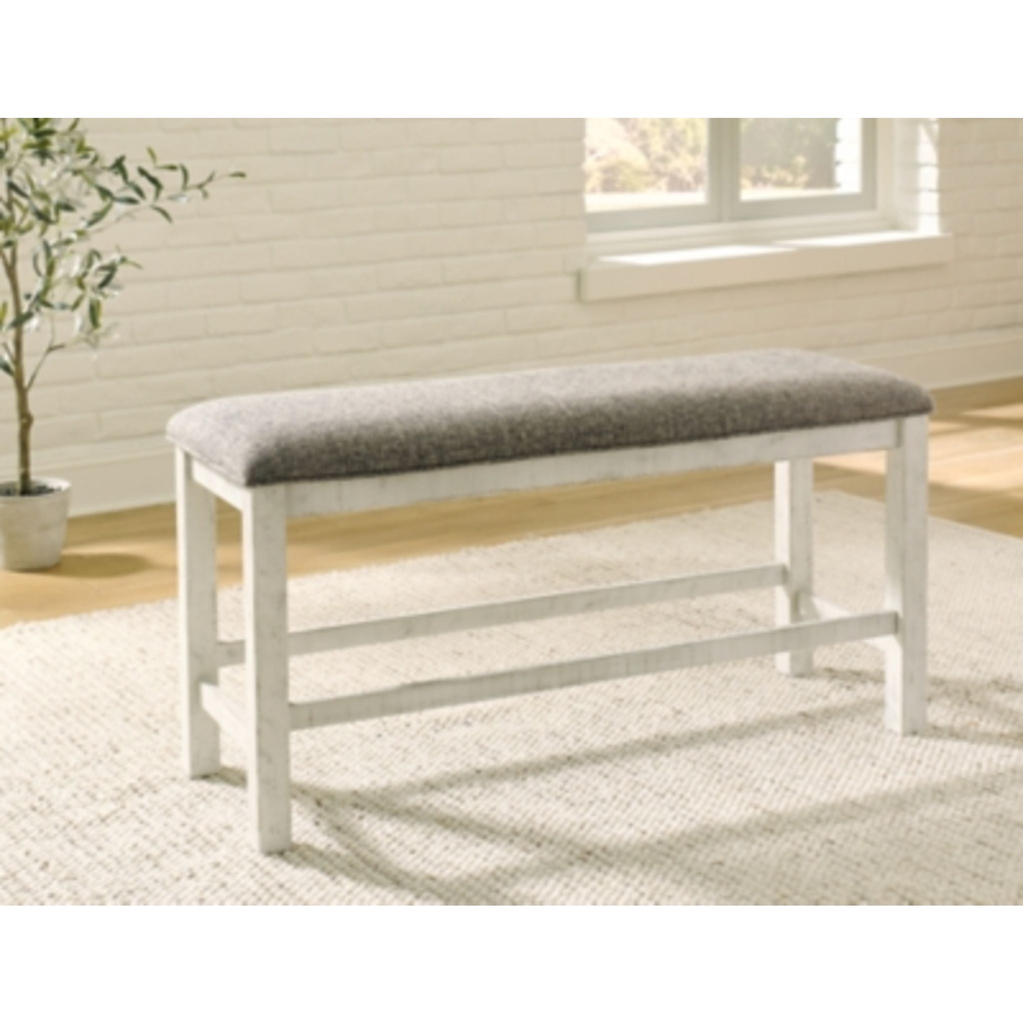 Brewgan Two-Tone Dining Bench (D784-09) - Perfect for Kitchen, Dining Room, and Outdoor Patio Seating