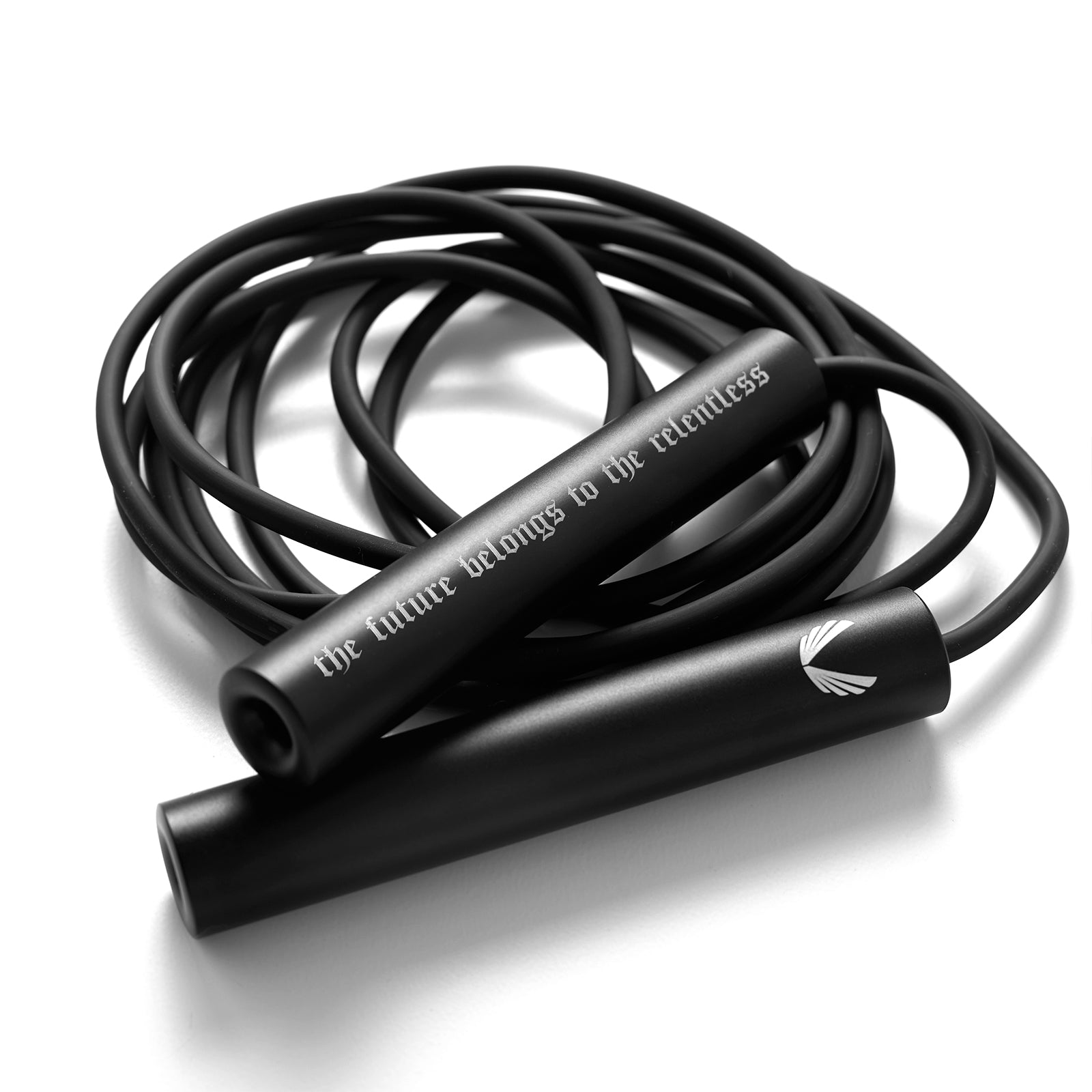 Premium Black Mantra Jump Rope for Fitness & Workouts - Adjustable Speed Rope for CrossFit, Boxing, Cardio & Home Exercise