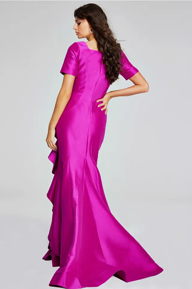 Jovani 41128 Elegant Evening Gown - Formal Prom Dress for Women, A-Line Floor Length with Beaded Bodice | Perfect for Homecoming, Wedding Guest, Black Tie Events