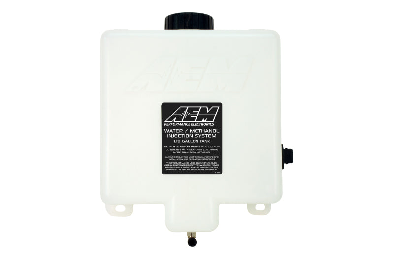 AEM V2 1.15 Gallon Water Methanol Injection Tank Kit - High Performance Boost Cooler for Turbocharged & Supercharged Engines - Perfect for Racing, Tuning & Engine Protection