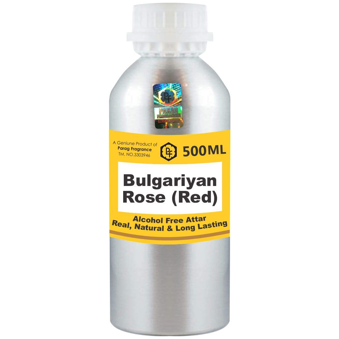 Premium Bulgariyan Rose (Red) Attar 500ml - Alcohol-Free Long Lasting Fragrance Oil for Men & Women | Religious & Daily Use | Wholesale Pack | World's Best Itra Perfume Oil