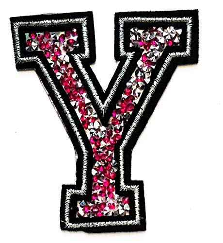 Pink Crystal Letter Y