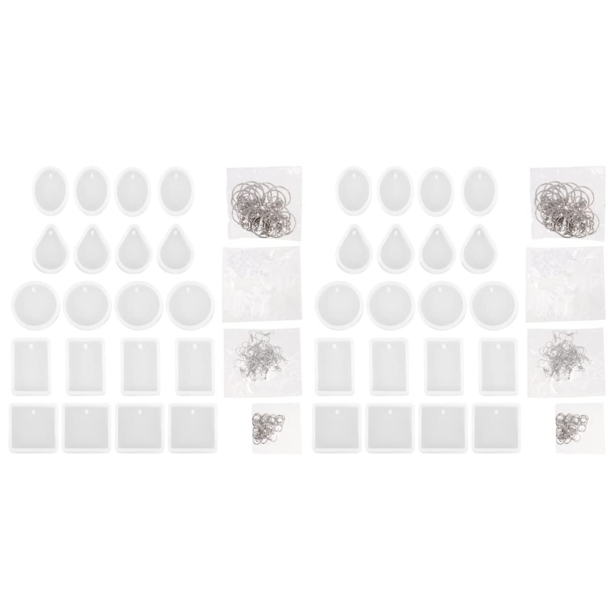 COHEALI 2-Pack Round Silicone Resin Keychain Molds for DIY Pendant Casting - Perfect for Jewelry Making, Keyring Crafts & Resin Art Projects (Home Decor, Gifts, Handmade Accessories)