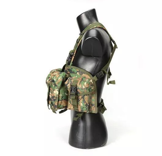 AK Chest Rig - Tactical Molle Vest for Airsoft, Hunting & Outdoor Activities - Adjustable Military Gear with Magazine Pouches - Perfect for Airsoft Enthusiasts, Hunters & Survivalists
