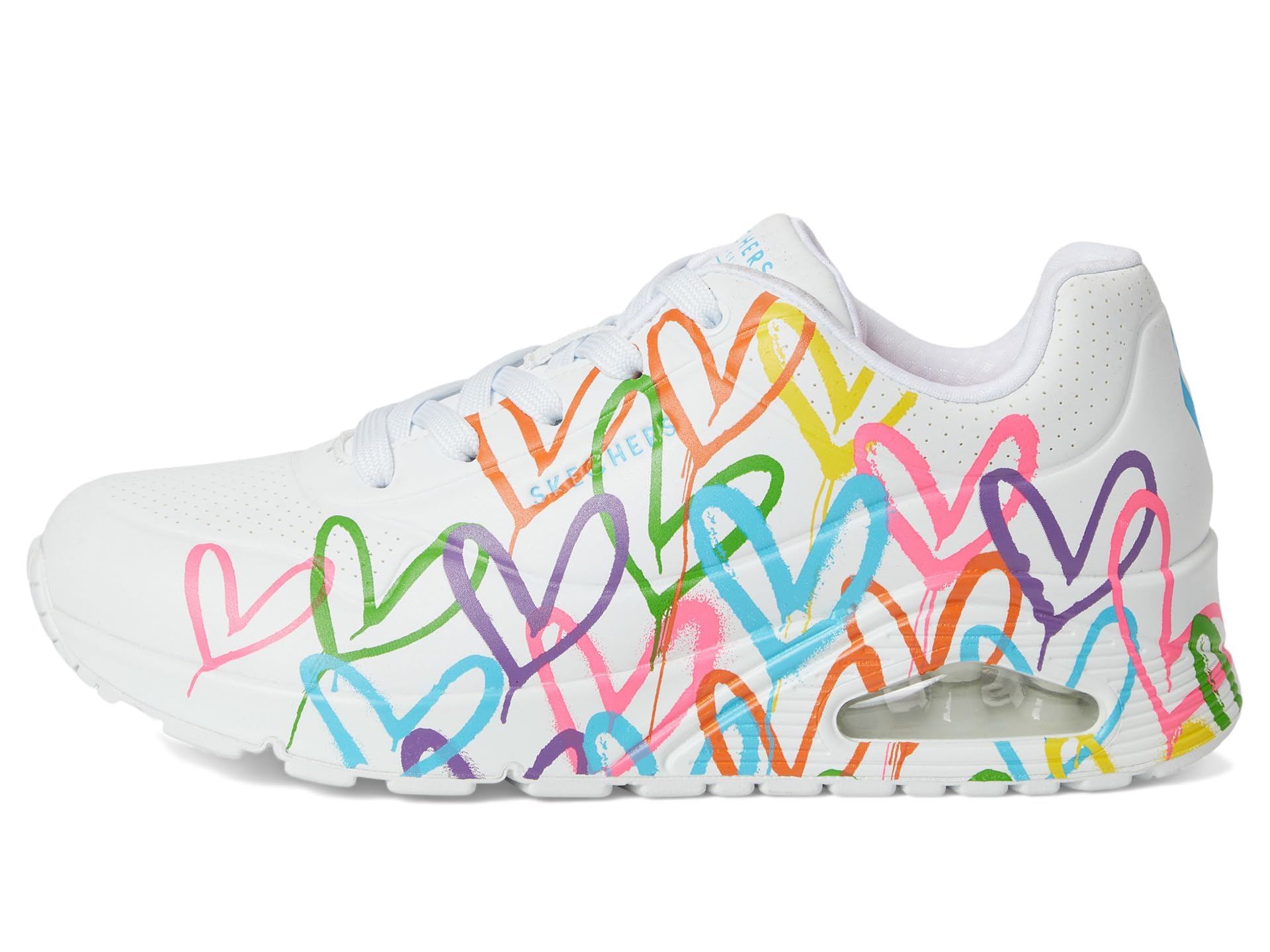 Skechers Women's James Goldcrown Uno Sneakers - Fashion Casual Shoes with Love Design for Walking, Running & Everyday Wear