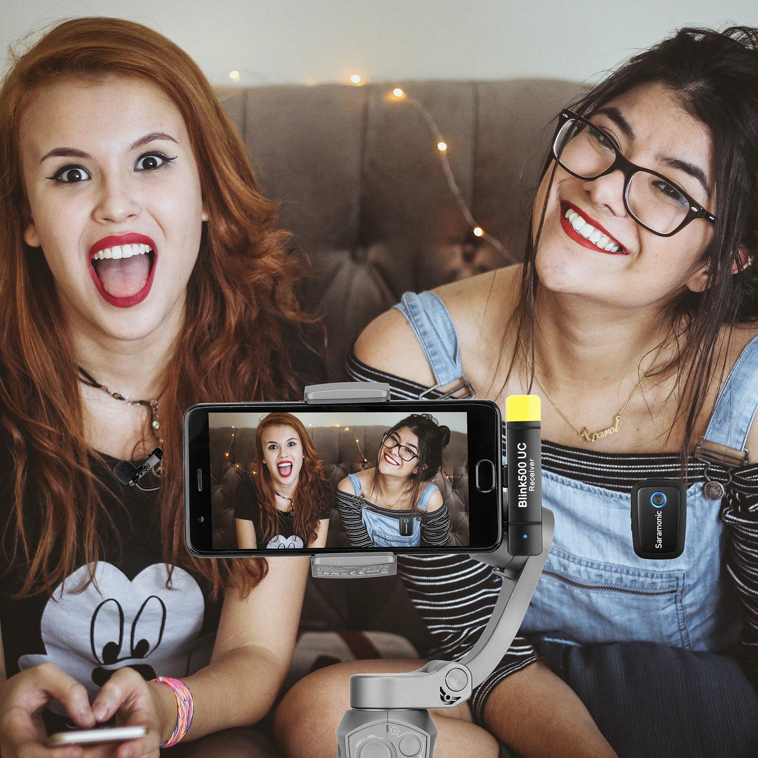 Saramonic Blink500 B5 2.4GHz Wireless Lavalier Microphone System - Ultra Compact USB-C Receiver for Android, iPhone, DSLR | Perfect for YouTube, Vlogging, Live Streaming & Interviews