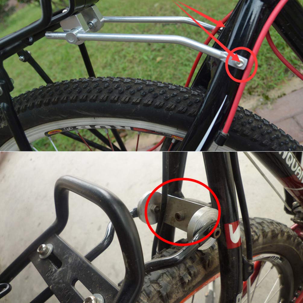 Adjustable Rear Bike Luggage Rack Carrier - Universal Fit for Fixie, Mountain & Road Bikes - Heavy Duty Cargo Rack for Commuting, Touring & Outdoor Adventures
