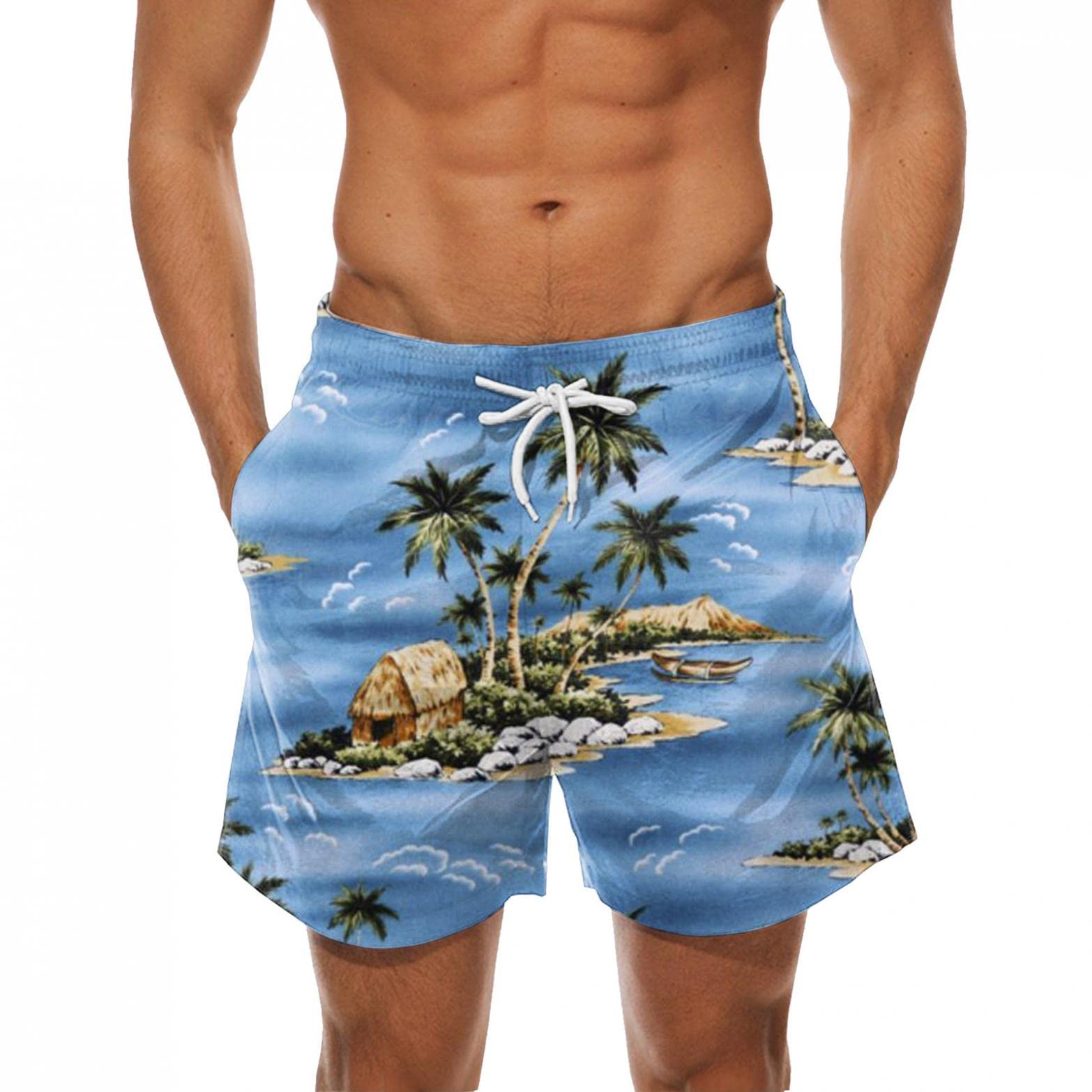 **Men's Quick Dry Swim Trunks with Mesh Lining - Comfortable Bathing Suits for Swimming, Beach & Pool Activities**