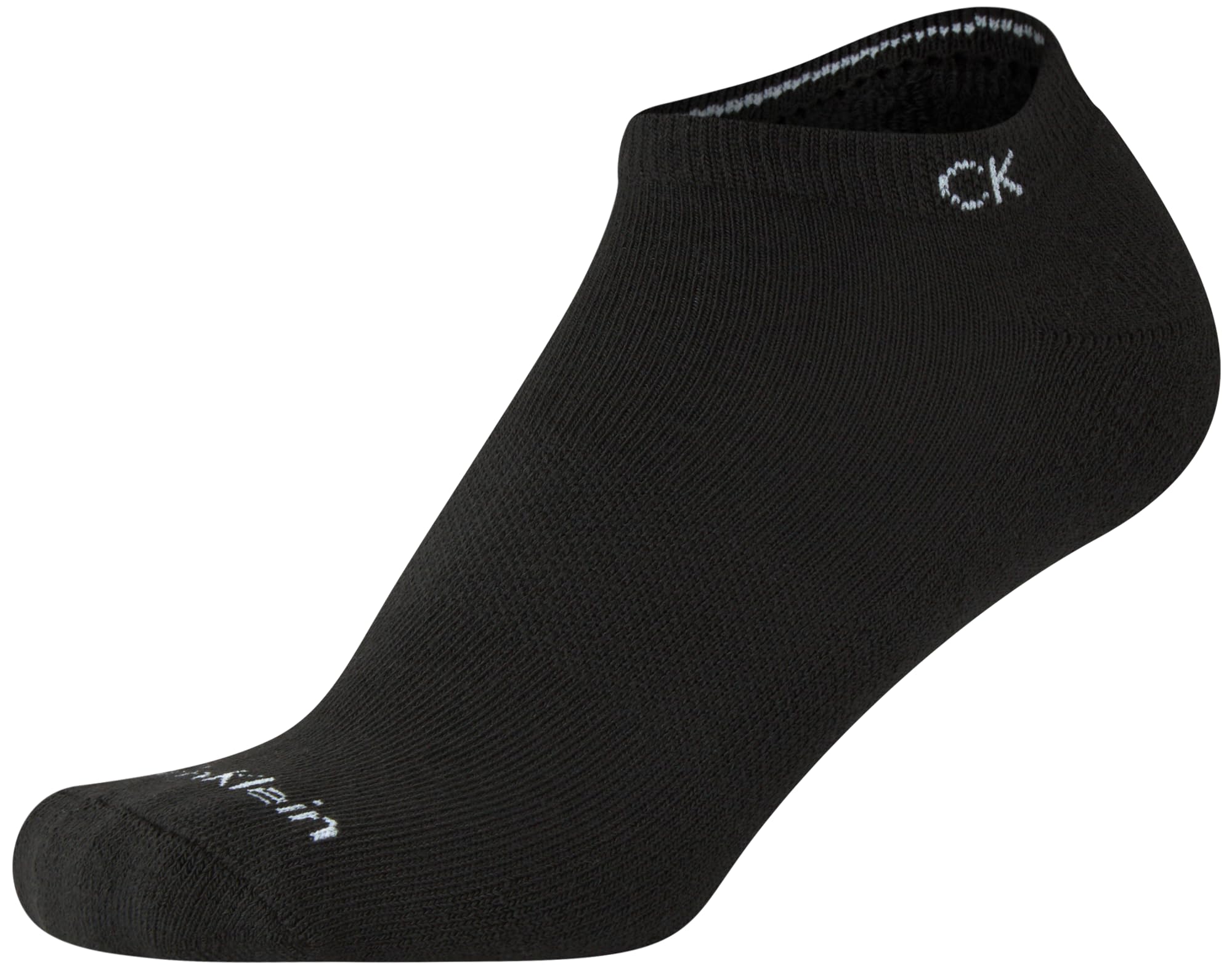 Calvin Klein Girls' No Show Ankle Socks 6-Pack - Soft Cushioned Comfort for School, Sports & Everyday Wear