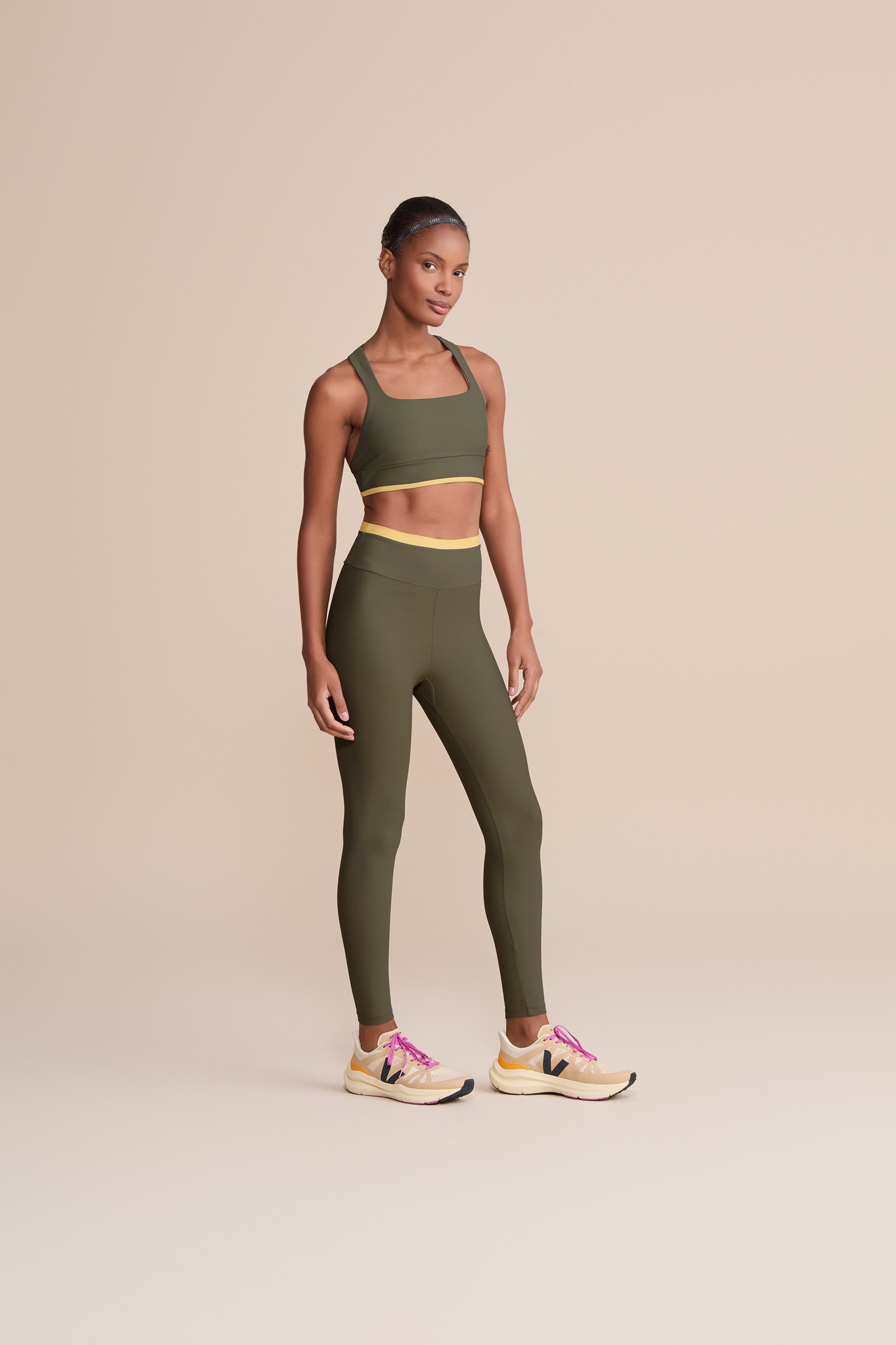 High-Performance Neo Contrast Racerback Sports Bra for Women - Breathable Workout Top for Running, Yoga & Gym - Comfortable Support for Active Lifestyles