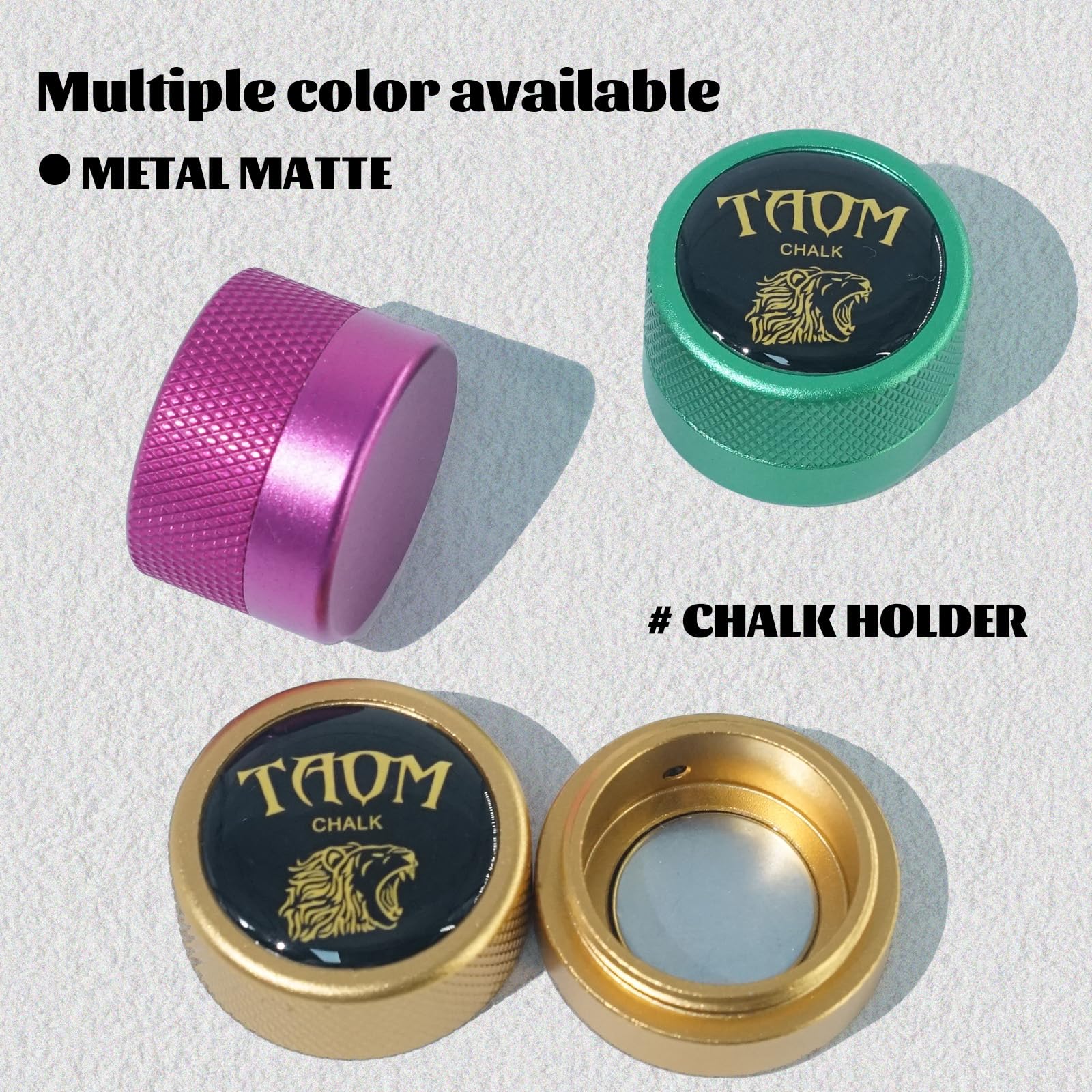 Magnetic Pool Chalk Holder - Portable Round Chalk Cube Case for Billiard Cue Tips | Durable Snooker & Pool Table Accessories | Perfect for Home Game Rooms, Bars, and Professional Tournaments