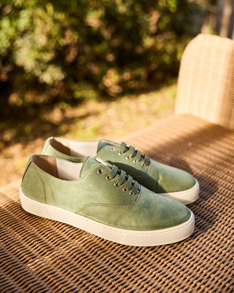 Eco-Friendly Vegan Sneakers for Women - Lightweight & Comfortable Recycled Fabric Shoes | Perfect for Running, Walking & Casual Wear | Sage Green