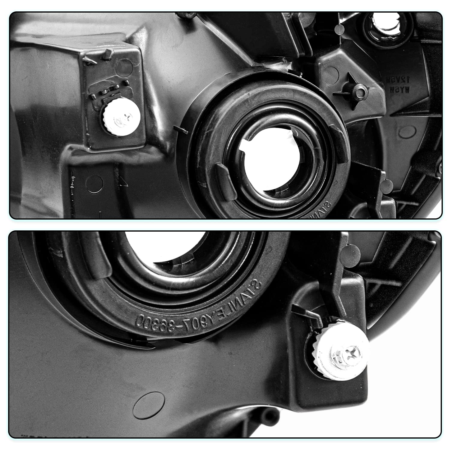 Toyota Tacoma Headlight Assembly (2012-2015) - Chrome Housing with Amber Reflector - Replacement Headlamp for 12 13 14 15 Tacoma Models | Perfect for Night Driving & Off-Road Adventures