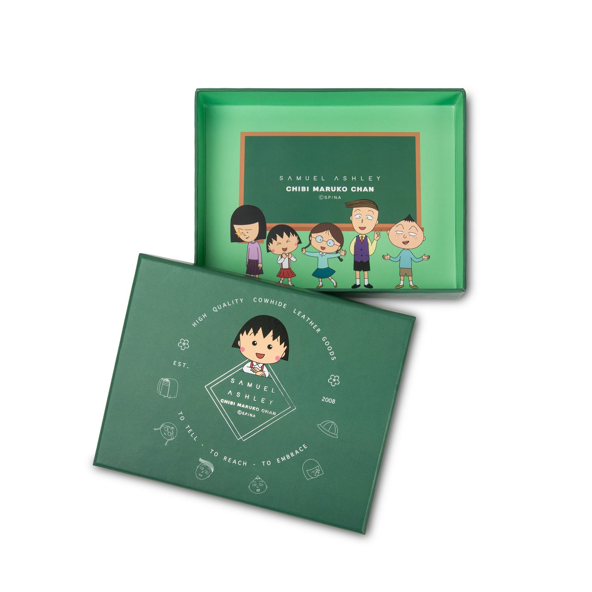 Samuel Ashley x Chibi Maruko Chan Genuine Leather Bifold Wallet for Men & Women - Perfect for Everyday Use, Travel & Gift Giving