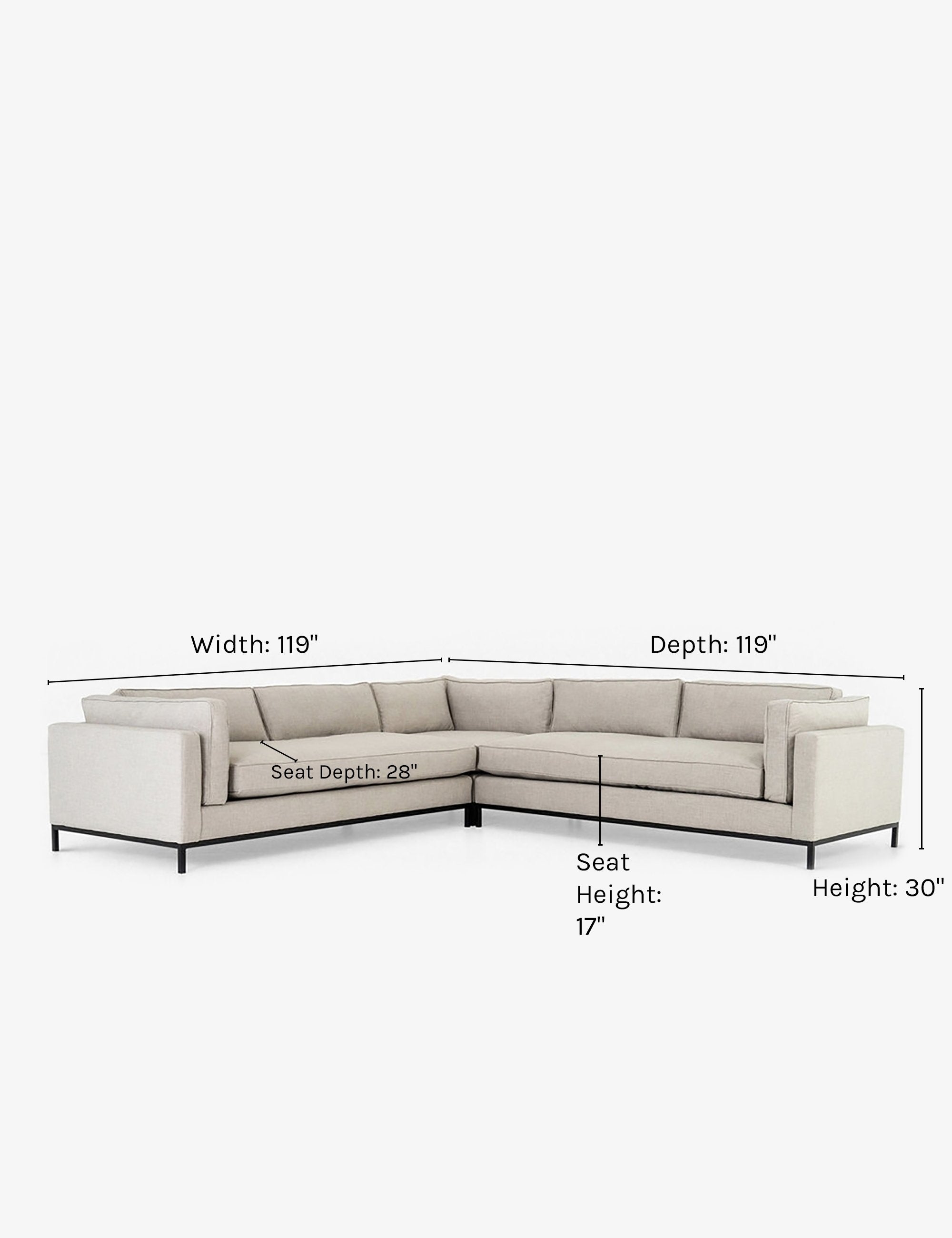 Fritzie Modern Corner Sectional Sofa - L-Shaped Couch with Reversible Chaise, Plush Cushions & Sturdy Frame - Perfect for Living Room, Family Room or Home Theater
