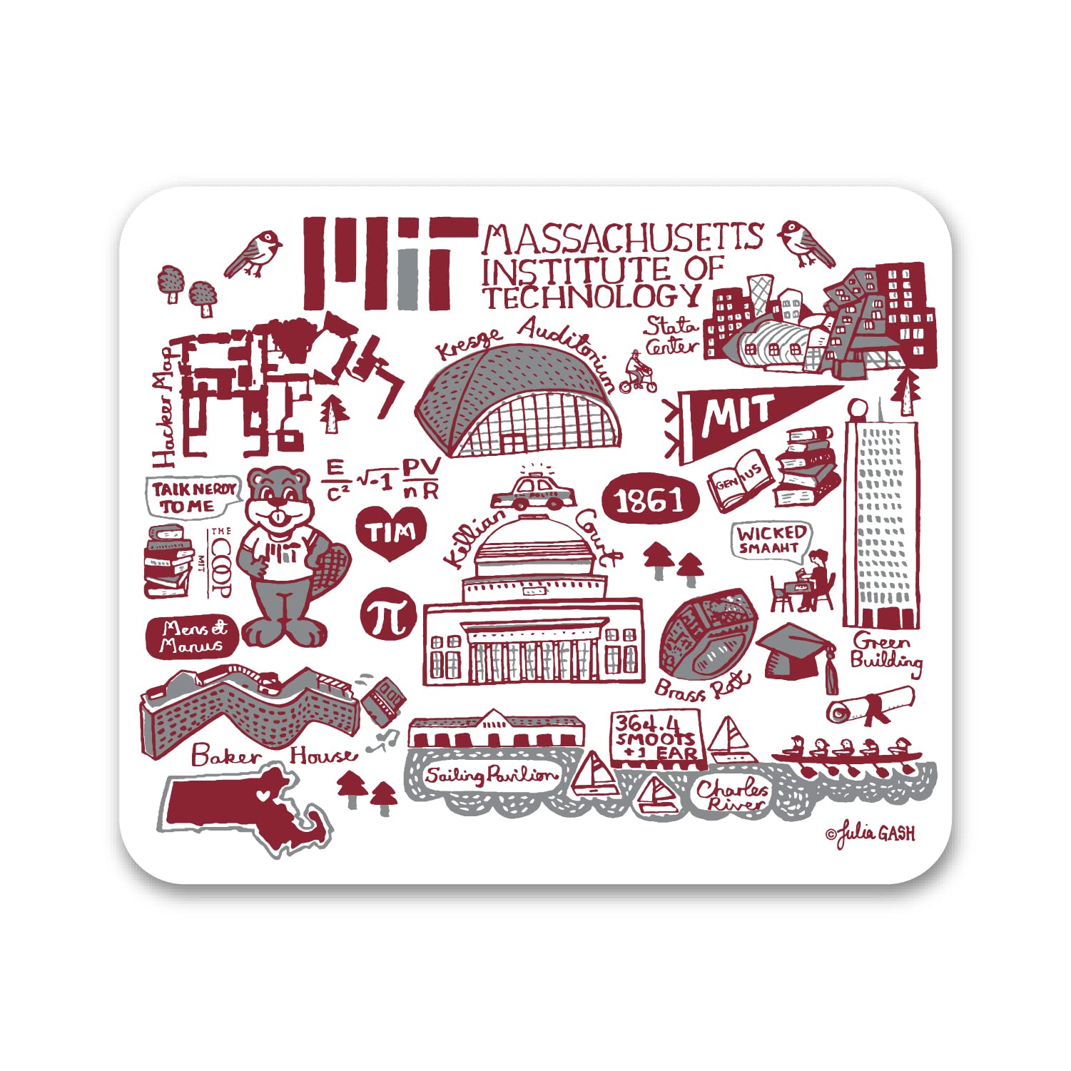 OTM Essentials MIT Standard Fabric Mouse Pad - Non-Slip Desk Accessory for Gaming & Office Use | Ergonomic Computer Mouse Mat for PC, Laptop & Workstation | Perfect for Gamers, Professionals & Home Office