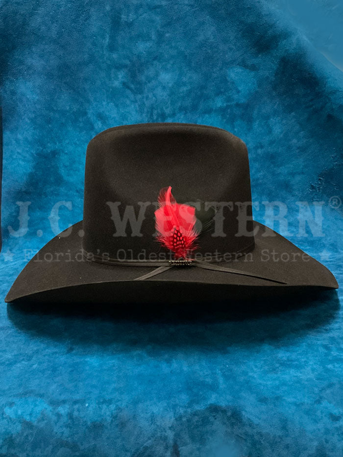 Resistol RFQH60 254007 QH60 6X Black Felt Cowboy Hat for Men - Western Rodeo Riding & Outdoor Events