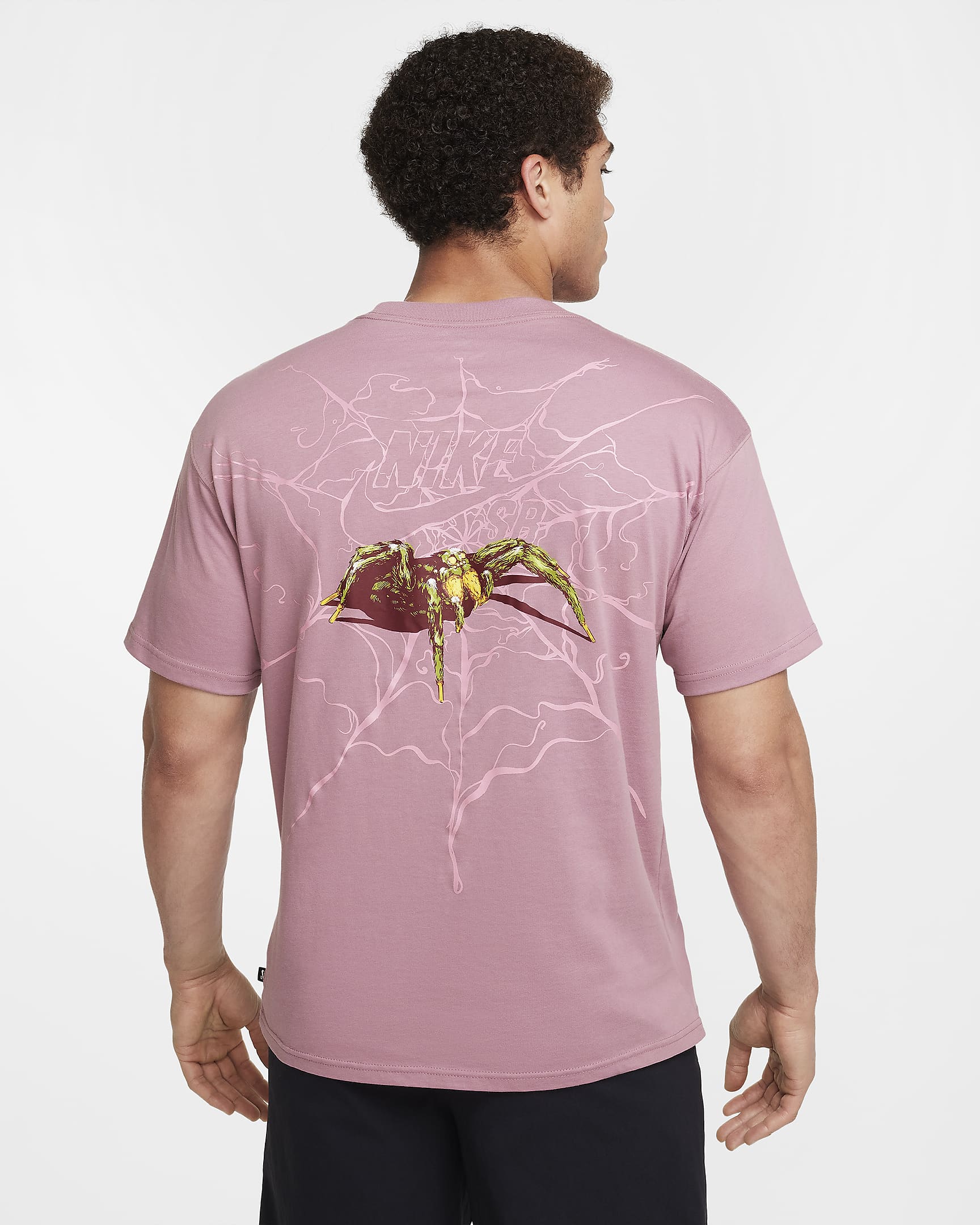Nike SB OC Halloween Spider Shirt - Plum Dust Graphic Tee for Skateboarding & Streetwear | Men's Casual Halloween Costume Shirt for Parties & Trick or Treating