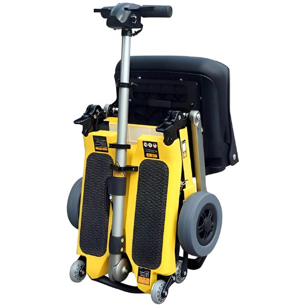 FreeRider USA Luggie Elite 4-Wheel Bariatric Foldable Travel Scooter - Heavy Duty Mobility Scooter for Adults & Seniors - Perfect for Airports, Shopping Malls & Outdoor Adventures
