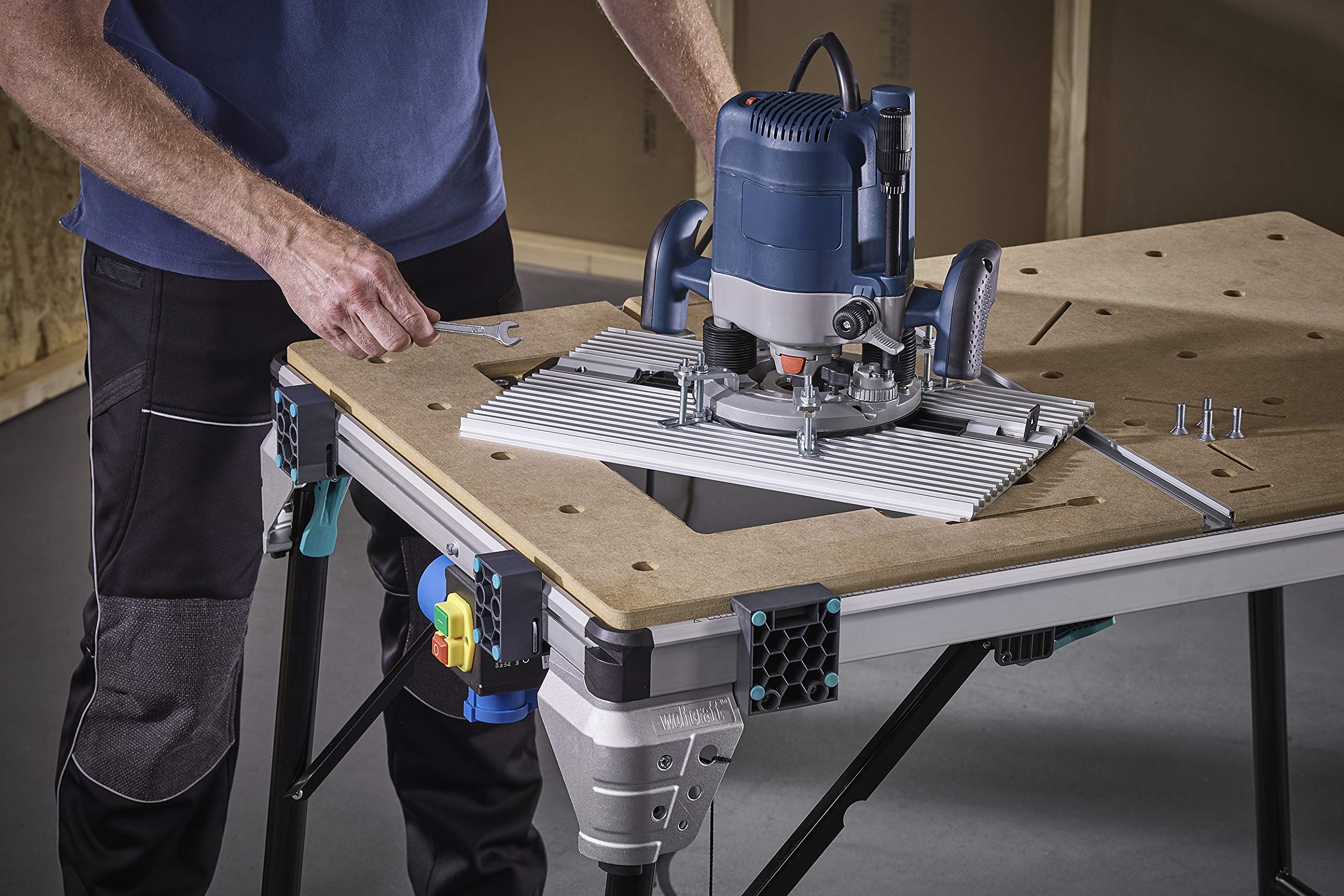 Wolfcraft Master Cut 2600 Machine Plate (6899000) - Quick Change Replacement Plate for Woodworking & Metal Cutting | Perfect for DIY Projects & Professional Workshops