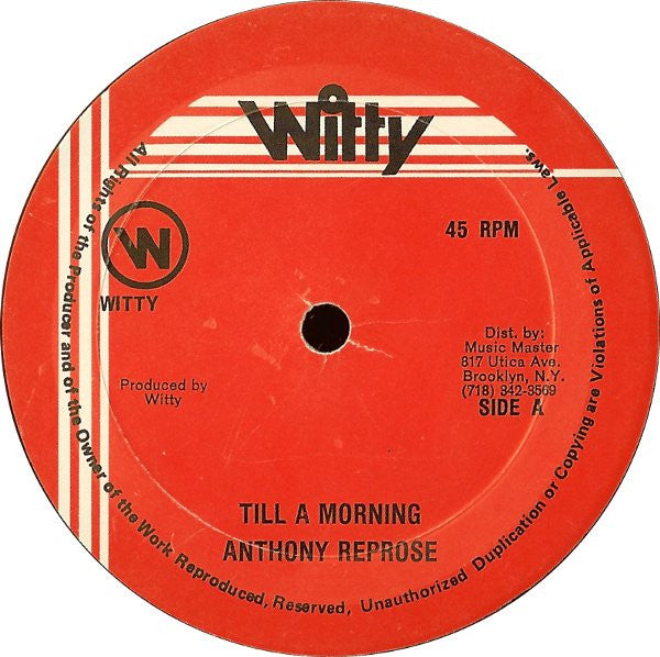Anthony Red Rose Lyrical Till A Morning Worries Ina New York 12