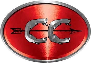 Red Reflective Oval Cross Country Running Decal - High Visibility Safety Sticker for Night Running, Cycling, and Outdoor Sports Gear