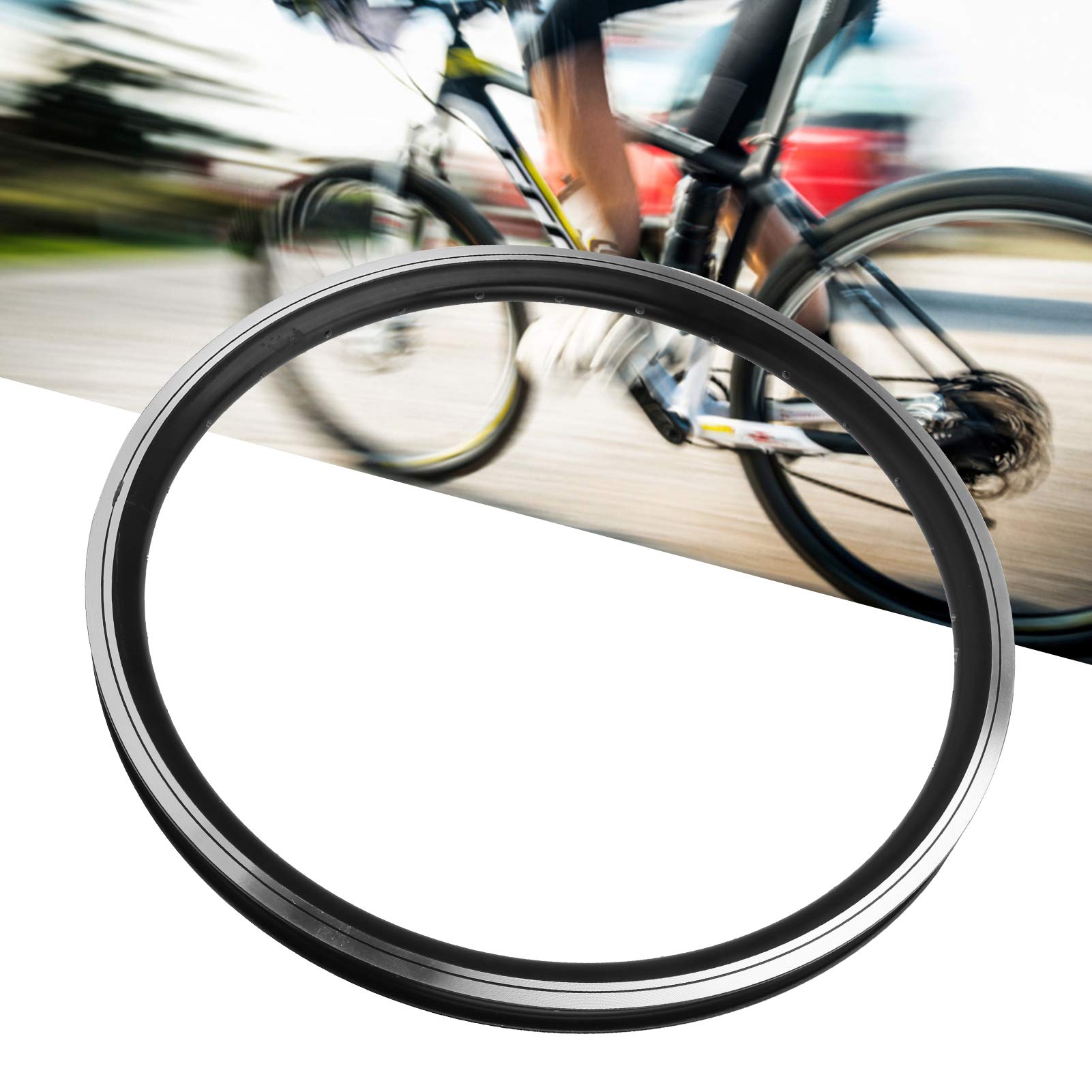 OUKENS 28-Hole Double Layer Aluminum Alloy Mountain Bike Wheel - Durable Bicycle Rim for MTB Cycling & Off-Road Adventures - Perfect Replacement Part for Mountain Bikes