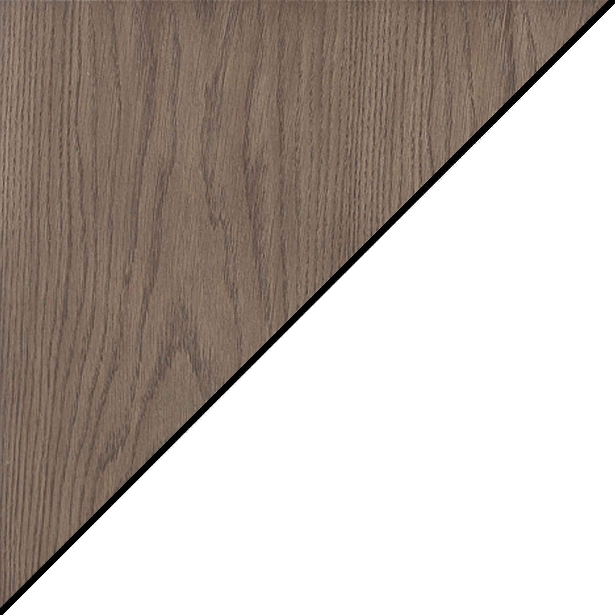 Oxford Coffee Table with Shelf - Modern Driftwood & White Finish - Perfect for Living Room, Office, or Dorm Decor