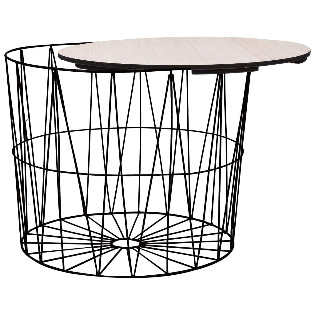 FAMIROSA Modern Coffee Table Set of 4 - Black Wooden Living Room Furniture for Home Decor | Perfect for Living Room, Lounge, Office & Small Spaces