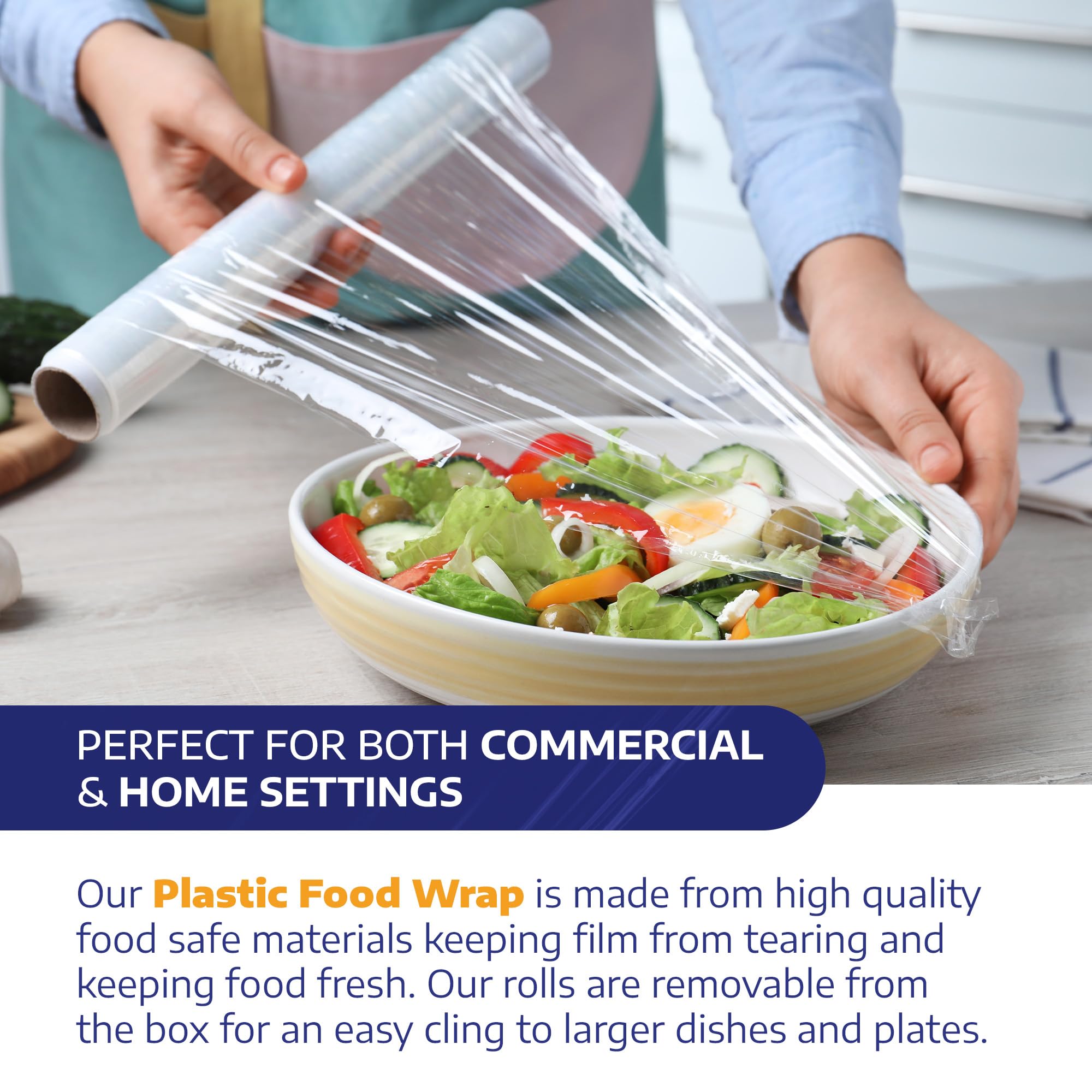 Premium Plastic Food Wrap - 12
