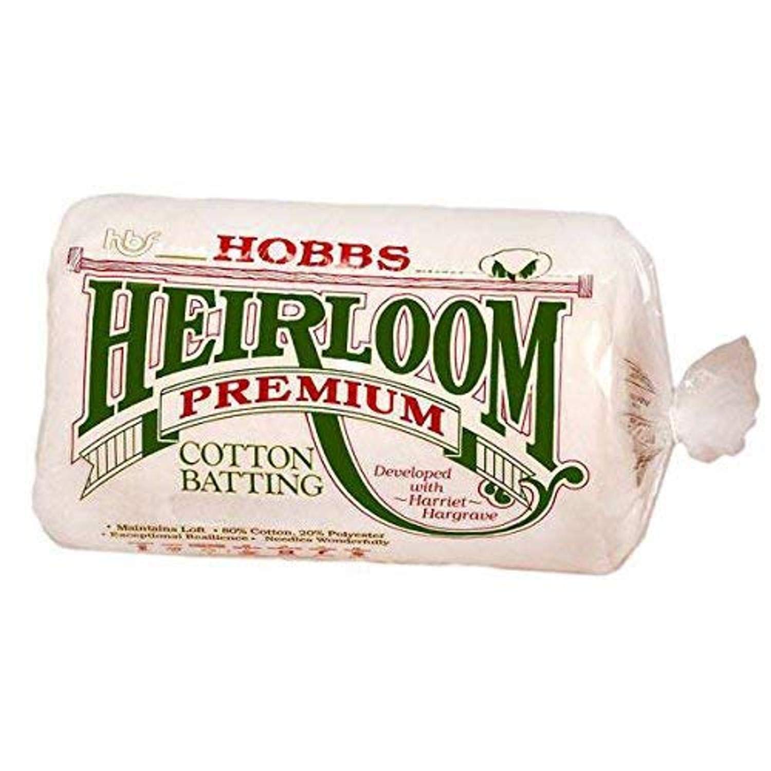 Hobbs Heirloom 80% Cotton 20% Polyester Quilt Batting - Queen Size 90