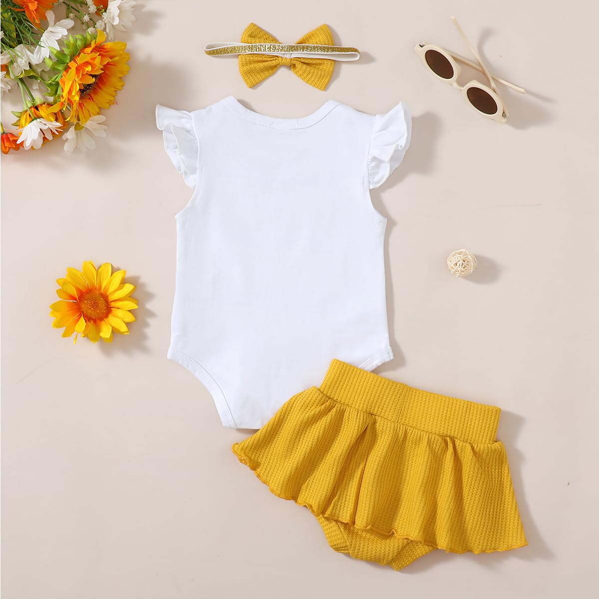Adorable Baby Girl 1/2 Birthday Outfit - Cute Bee-Themed Skirt Set for Halfway to One Celebration | Perfect for Photoshoots, Birthday Parties & Special Occasions