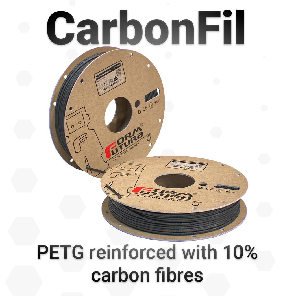 Premium CarbonFil 1.75mm Black 3D Printer Filament - 2300g Spool for High-Quality 3D Printing | Perfect for Prototyping, DIY Projects & Industrial Applications