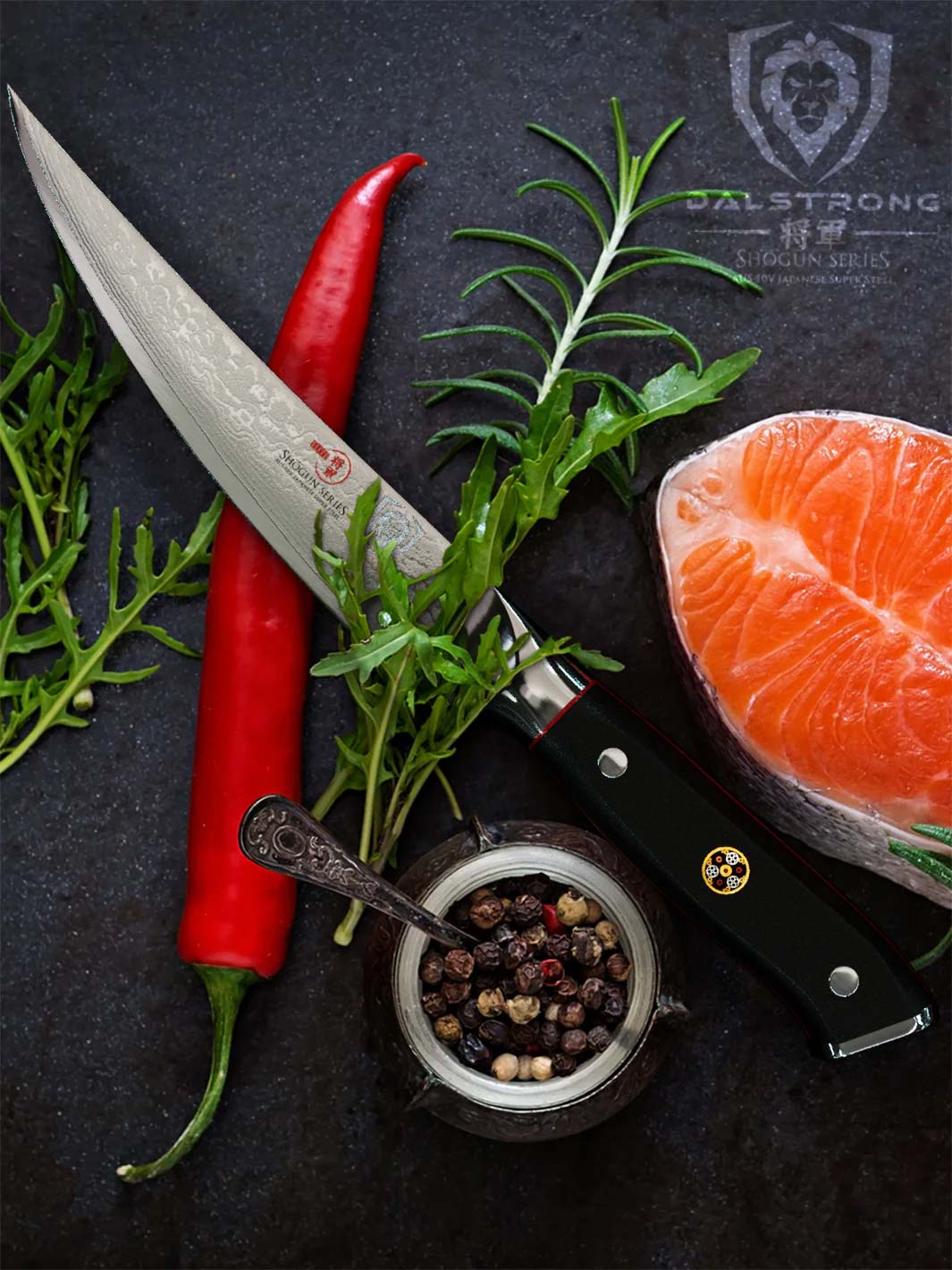 Dalstrong Shogun Series ELITE 6-inch Fillet Knife - Ultra Sharp Japanese Steel Blade for Precise Fish Filleting, Sushi Preparation & Kitchen Cooking Tasks