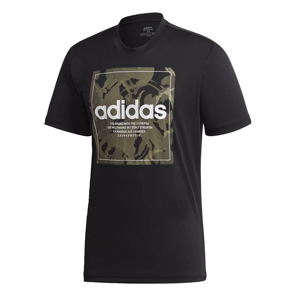 **Adidas Men's Camo Box T-Shirt - Comfortable Casual Wear for Gym, Street & Everyday Outfits**