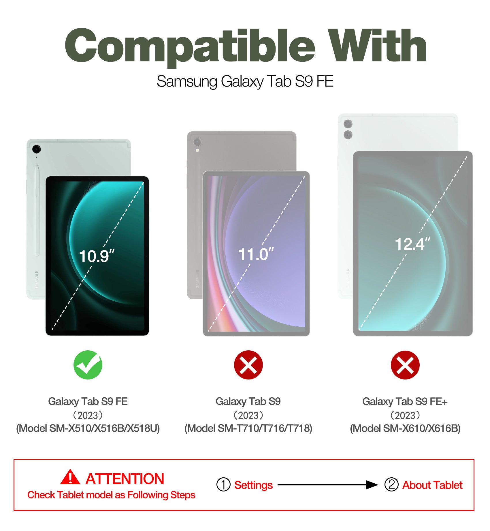 Durable Shockproof Rugged Case for Samsung Galaxy Tab S9 FE with Built-in Screen Protector, Kickstand & S Pen Holder - Perfect for Work, Travel & Outdoor Use