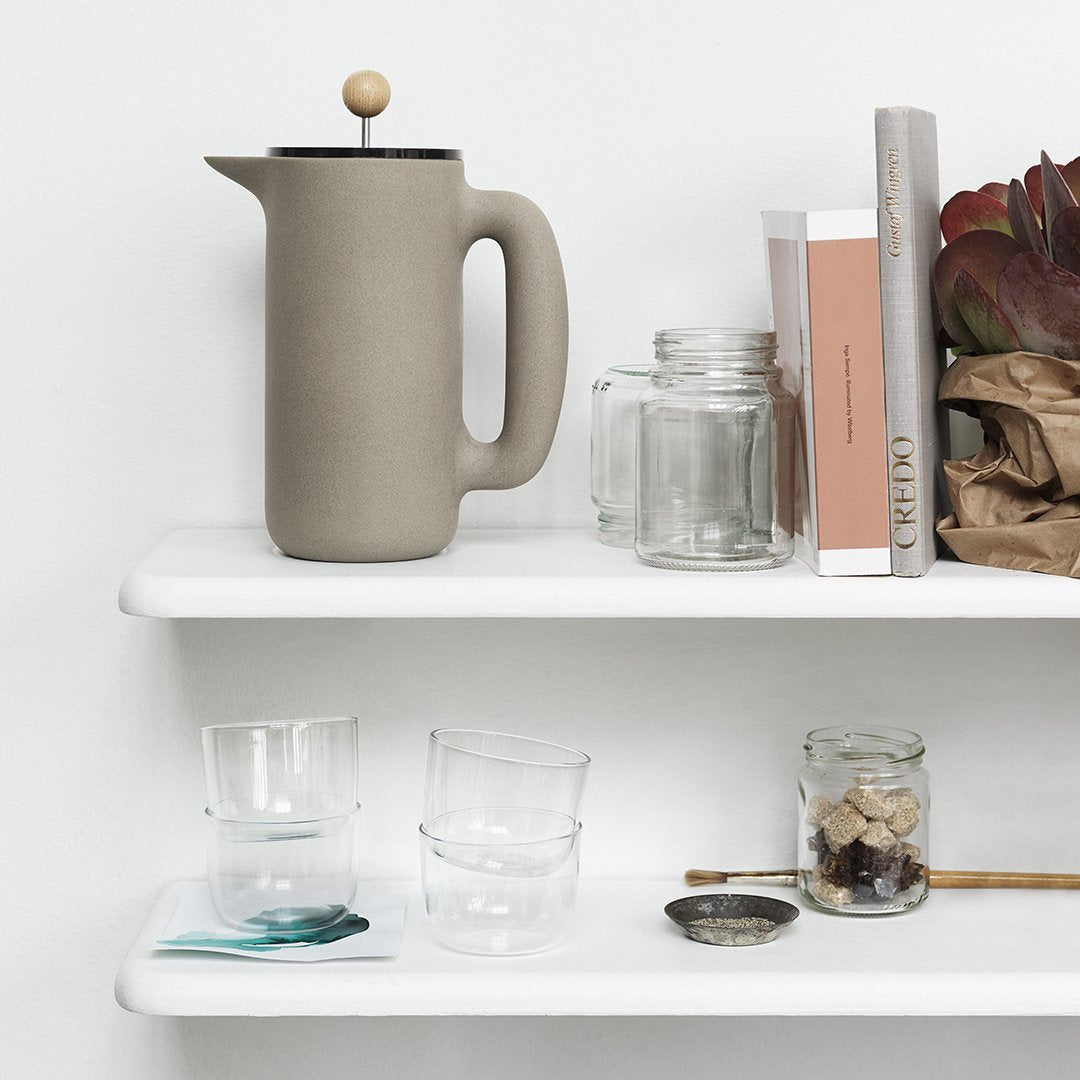 Muuto Engesvik Corky Carafe and Glasses Set - Elegant Scandinavian Design for Wine, Water, and Beverages - Perfect for Dinner Parties, Home Decor, and Gift Giving