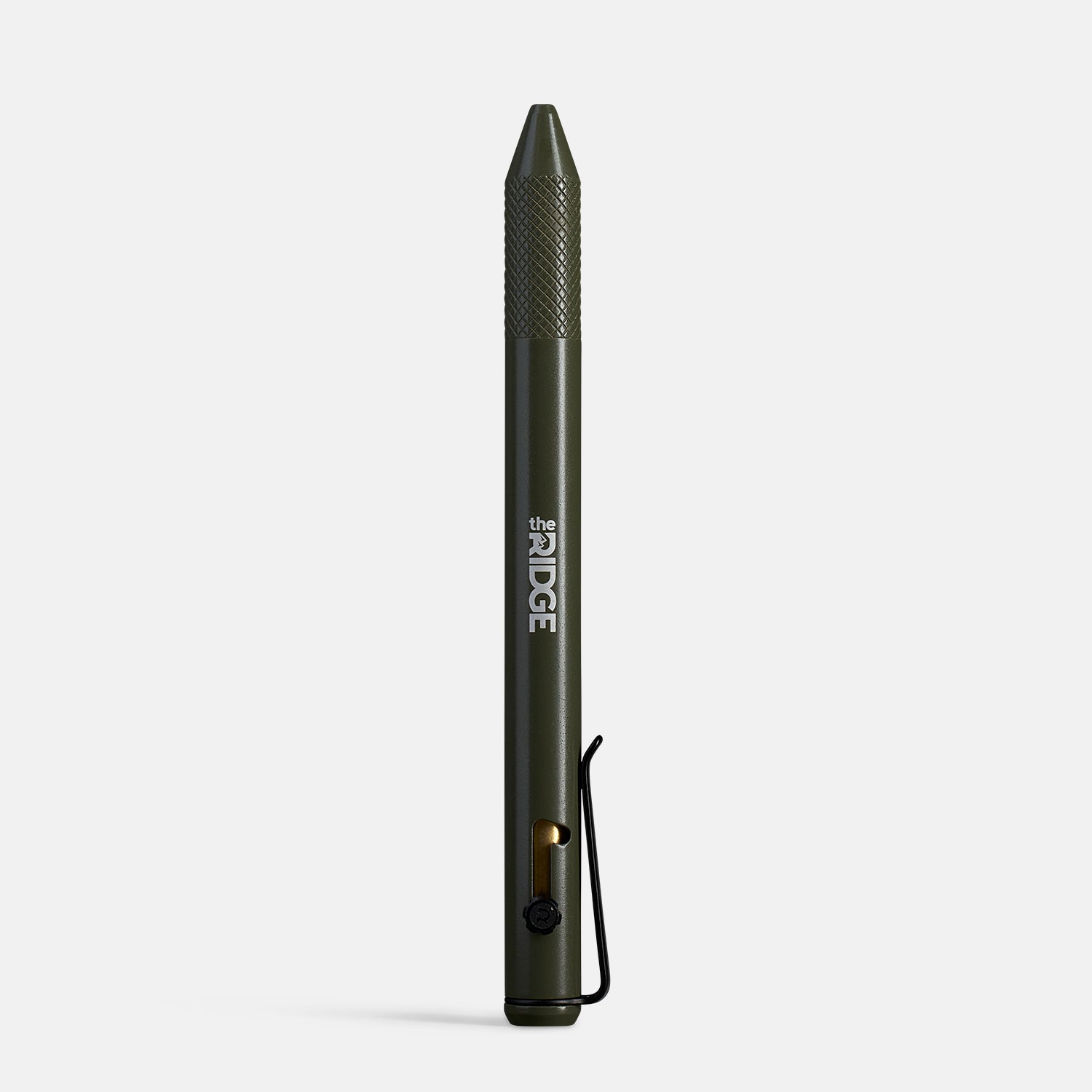 Ridge Bolt Action Pen - Matte Olive Durable Tactical Writing Tool for EDC, Outdoor & Office Use