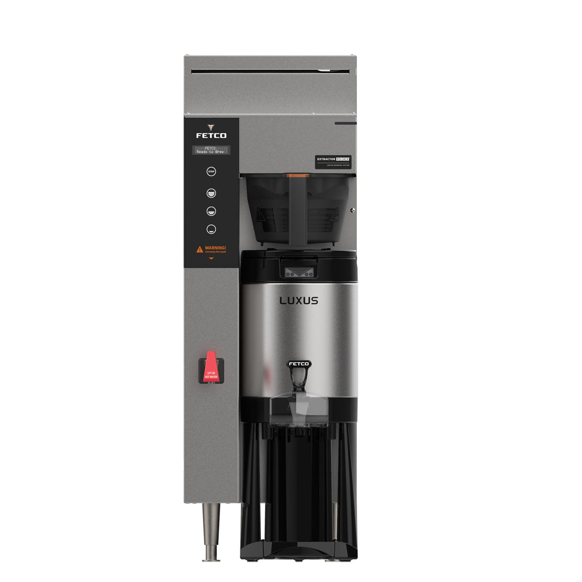 Fetco CBS 1241 Plus Series Single Station Airpot Coffee Brewer 120V - Commercial Coffee Maker for Offices, Restaurants & Cafes - Fast Brewing & Hot Coffee Dispenser