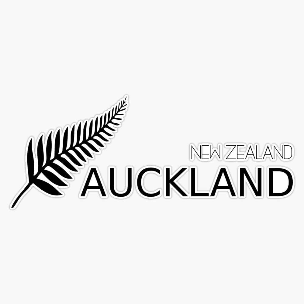 Waterproof Auckland New Zealand Fern Vinyl Sticker - 5 Inch Durable Bumper Decal for Cars, Laptops & Windows | Perfect for Outdoor Use, Travel Souvenirs & Nature Lovers