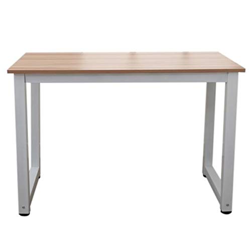 110cm High Strength Solid Oak Wooden Computer Desk - Durable Home Office Workstation for Study, Gaming & Remote Work