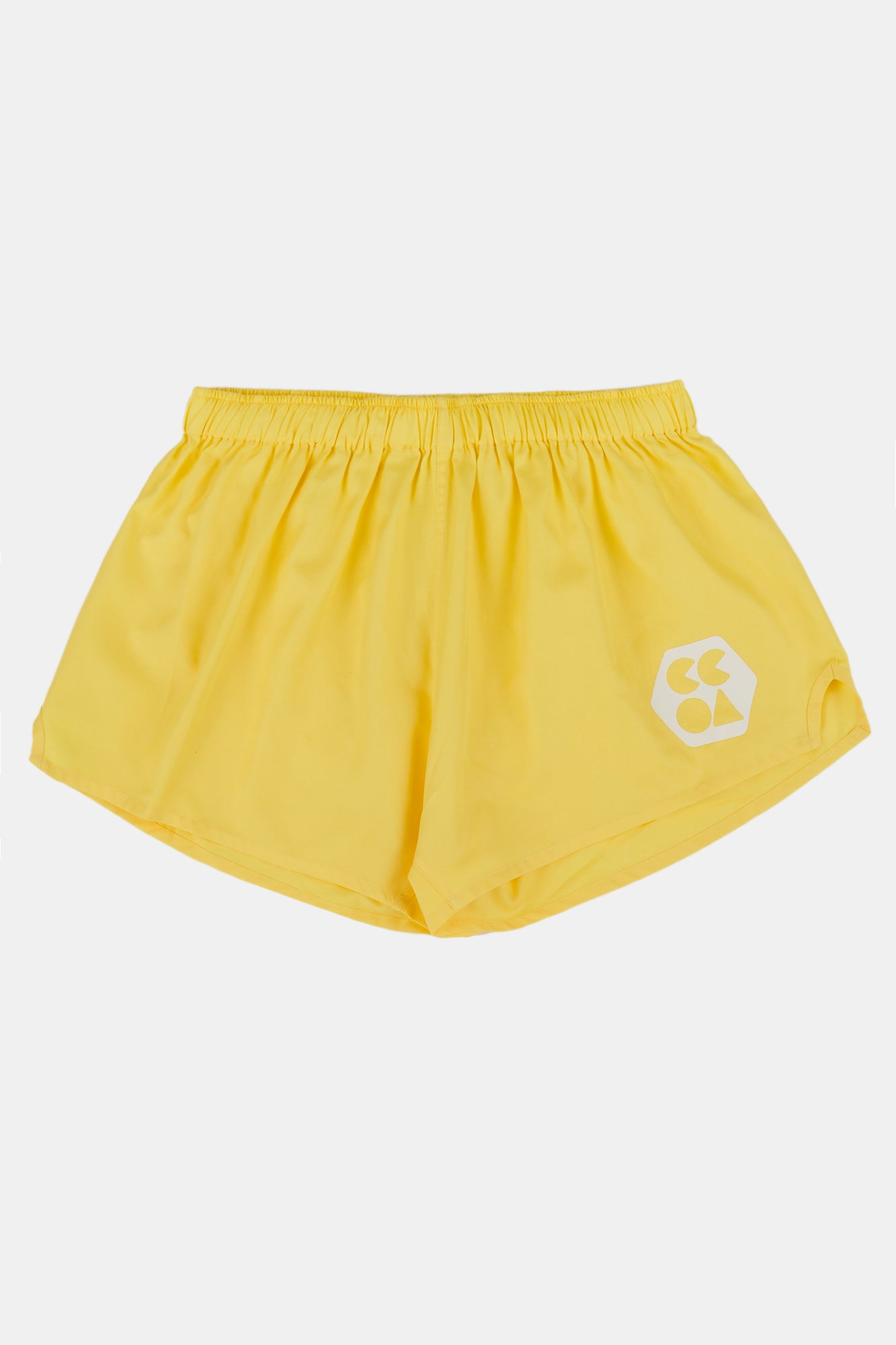 Eco-Friendly Women's Lightweight Sports Shorts - Breathable, Quick-Dry, Plastic-Free Canary Yellow for Running, Yoga & Gym Workouts