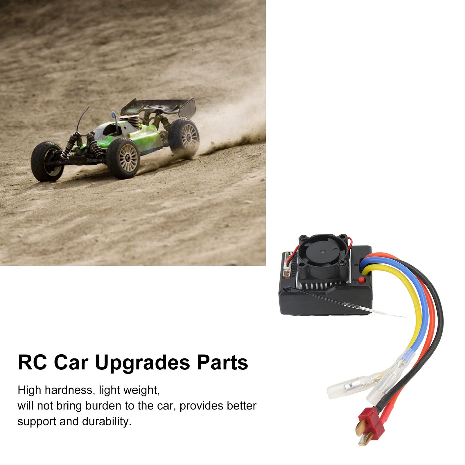 1/10 RC Car Receiver ESC Circuit Board 104001-1922 - Compatible with Wltoys RC Vehicles - High-Speed Remote Control Car Electronic Speed Controller for Off-Road Racing & Drifting